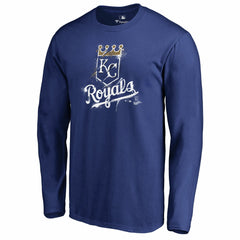 Kansas City Royals Splatter Logo Long Sleeve T-Shirt for sale
