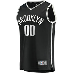 Fanatics Brooklyn Nets Fast Break Custom Replica Jersey Black Icon Edition