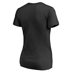 Pittsburgh Steelers Women's Vintage Collection Victory Arch V-Neck T-Shirt - Black - NFL