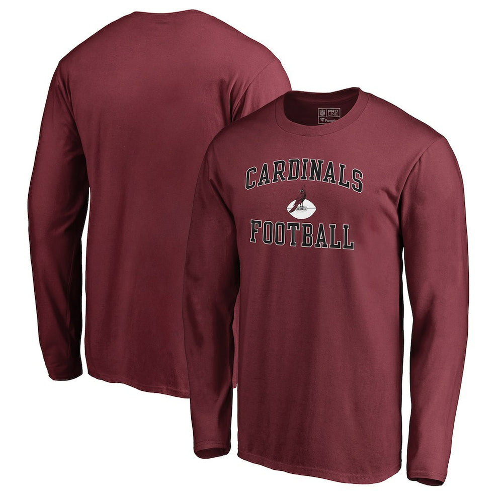 Arizona Cardinals Vintage Collection Victory Arch Long Sleeve T-Shirt - Cardinal - NFL