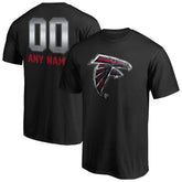 Atlanta Falcons Personalized Midnight Mascot T-Shirt - Black - NFL