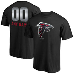 Atlanta Falcons Personalized Midnight Mascot T-Shirt - Black - NFL