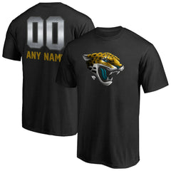 Jacksonville Jaguars Personalized Midnight Mascot T-Shirt - Black - NFL