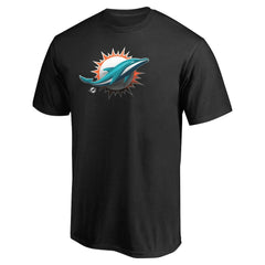 Miami Dolphins Personalized Midnight Mascot T-Shirt - Black - NFL