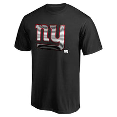 New York Giants Personalized Midnight Mascot T-Shirt - Black - NFL