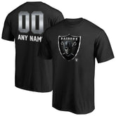Las Vegas Raiders Personalized Midnight Mascot T-Shirt - Black - NFL