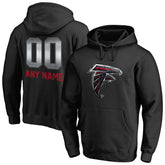 Atlanta Falcons Personalized Midnight Mascot Pullover Hoodie - Black - NFL