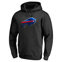 Buffalo Bills Personalized Midnight Mascot Pullover Hoodie - Black - NFL
