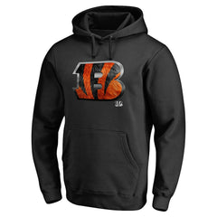 Cincinnati Bengals Personalized Midnight Mascot Pullover Hoodie - Black - NFL