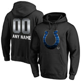 Indianapolis Colts Personalized Midnight Mascot Pullover Hoodie - Black - NFL