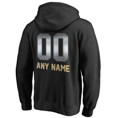 New Orleans Saints Personalized Midnight Mascot Pullover Hoodie - Black - NFL