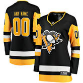 Pittsburgh Penguins Fanatics Women's Home Breakaway Custom Jersey - Black | Fanatics near me
