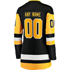 Pittsburgh Penguins Fanatics Women's Home Breakaway Custom Jersey - Black | Fanatics near me
