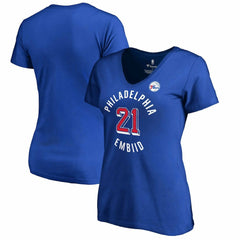 Fanatics Joel Embiid Philadelphia 76ers Women's Plus Size Notable T-Shirt Royal