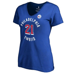 Fanatics Joel Embiid Philadelphia 76ers Women's Plus Size Notable T-Shirt Royal