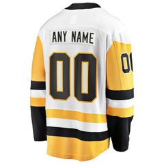 Pittsburgh Penguins Fanatics Away Breakaway Custom Jersey - White | Fanatics near me