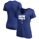 Indianapolis Colts Women's Vintage Team Lockup V-Neck T-Shirt - Royal - NFL