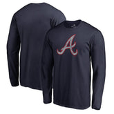 Atlanta Braves Static Logo Long Sleeve T-Shirt Online