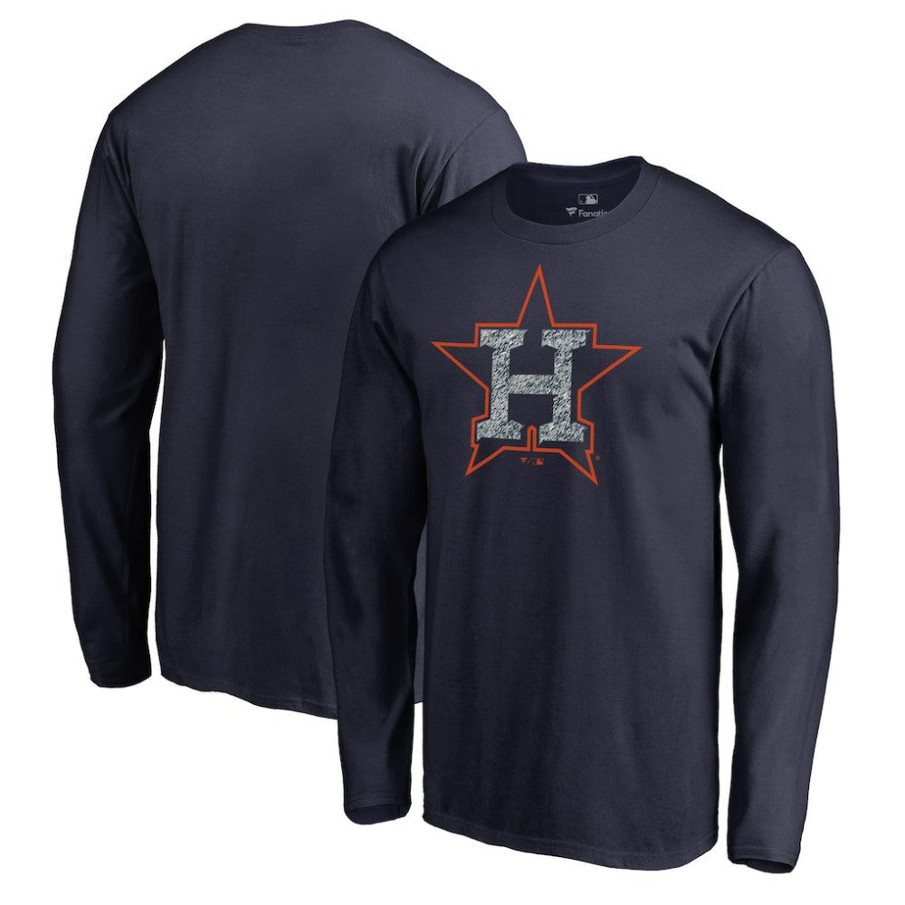 Houston Astros Static Logo Long Sleeve T-Shirt Outlet