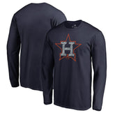 Houston Astros Static Logo Long Sleeve T-Shirt Outlet