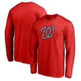 Washington Nationals Static Logo Long Sleeve T-Shirt for sale