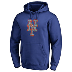 New York Mets Static Logo Pullover Hoodie Outlet