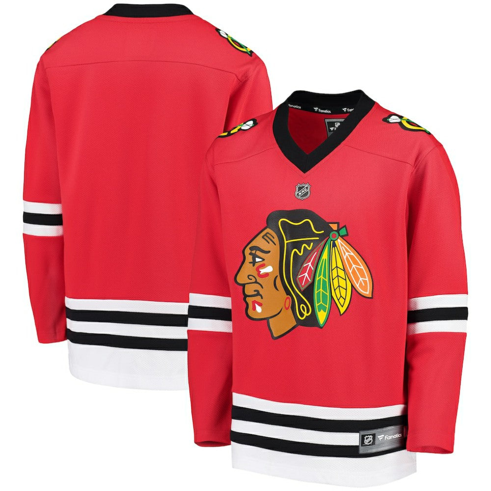 Chicago Blackhawks Fanatics Youth Home Replica Blank Jersey - Red | Fanatics discount