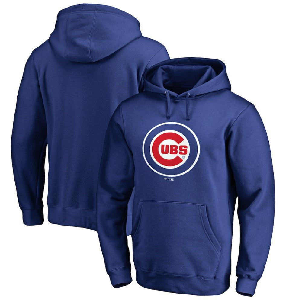Chicago Cubs Official Wordmark Fitted Pullover Hoodie Discount