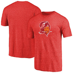 Tampa Bay Buccaneers Throwback Logo Tri-Blend T-Shirt - Red - NFL
