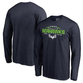 Seattle Seahawks Alternate Team Logo Gear Flea Flicker Long Sleeve T-Shirt - College Navy - NFL