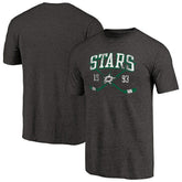 Dallas Stars Vintage Collection Line Shift Tri-Blend T-Shirt - Black | NHL on sale