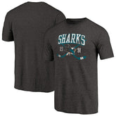 San Jose Sharks Vintage Collection Line Shift Tri-Blend T-Shirt - Black | NHL sale