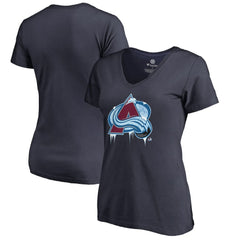 Colorado Avalanche Women's Fan Favorite Team Slogan V-Neck T-Shirt - Navy | NHL on sale
