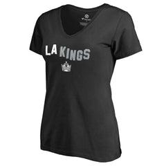 Los Angeles Kings Women's Fan Favorite Team Slogan V-Neck T-Shirt - Black | NHL discount