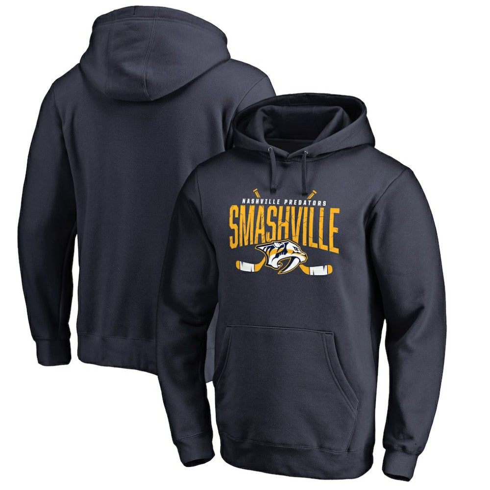Nashville Predators Hometown Collection Pullover Hoodie - Navy | NHL Clearance