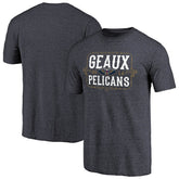 New Orleans Pelicans Geaux Pelicans Hometown Collection Tri-Blend T-Shirt Navy