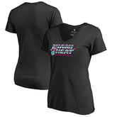 Miami Heat Women's Miami Nights Hometown Collection T-Shirt Black