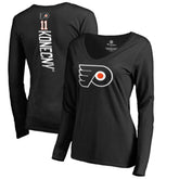 Travis Konecny Philadelphia Flyers Women's Backer Name & Number Slim Fit Long Sleeve V-Neck T-Shirt - Black | NHL on sale