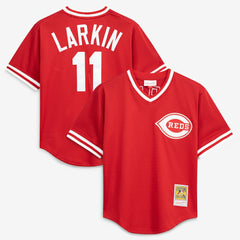 Barry Larkin Cincinnati Reds Mitchell & Ness Authentic Batting Practice Jersey Near Me