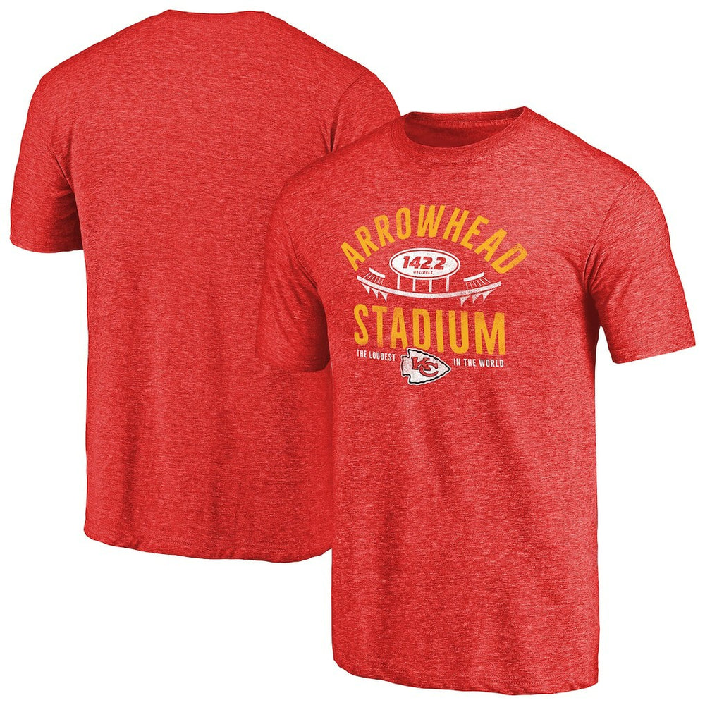 Kansas City Chiefs Hometown Collection Tri-Blend T-Shirt - Heathered Red - NFL