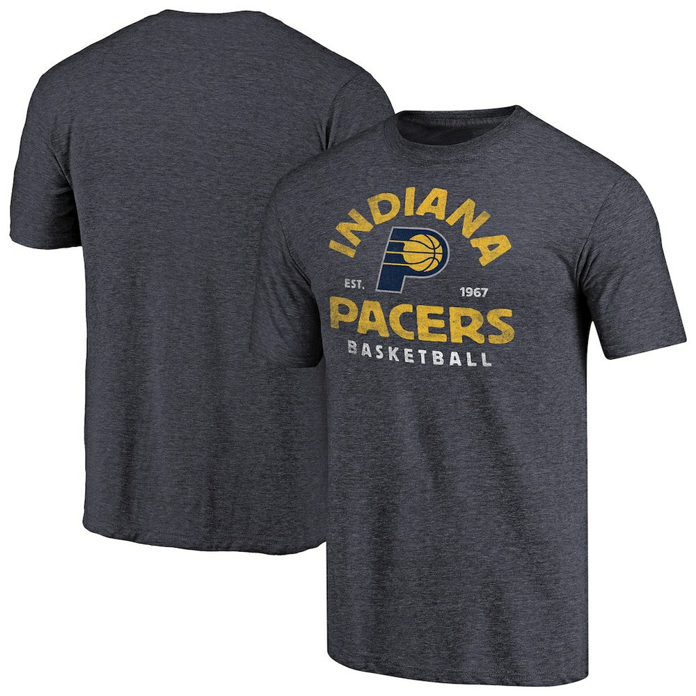 Indiana Pacers Vintage Arch Tri-Blend T-Shirt Navy
