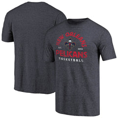 New Orleans Pelicans Vintage Arch Tri-Blend T-Shirt Navy