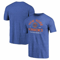 New York Knicks Vintage Arch Tri-Blend T-Shirt Royal