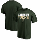 Milwaukee Bucks Fade Out T-Shirt Hunter Green
