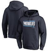 Minnesota Timberwolves Onside Stripe Pullover Hoodie Navy