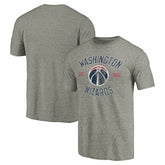 Washington Wizards Team Heritage Tri-Blend T-Shirt Gray