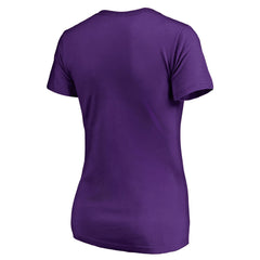 Los Angeles Lakers Women's X-Ray Slim Fit V-Neck T-Shirt Purple