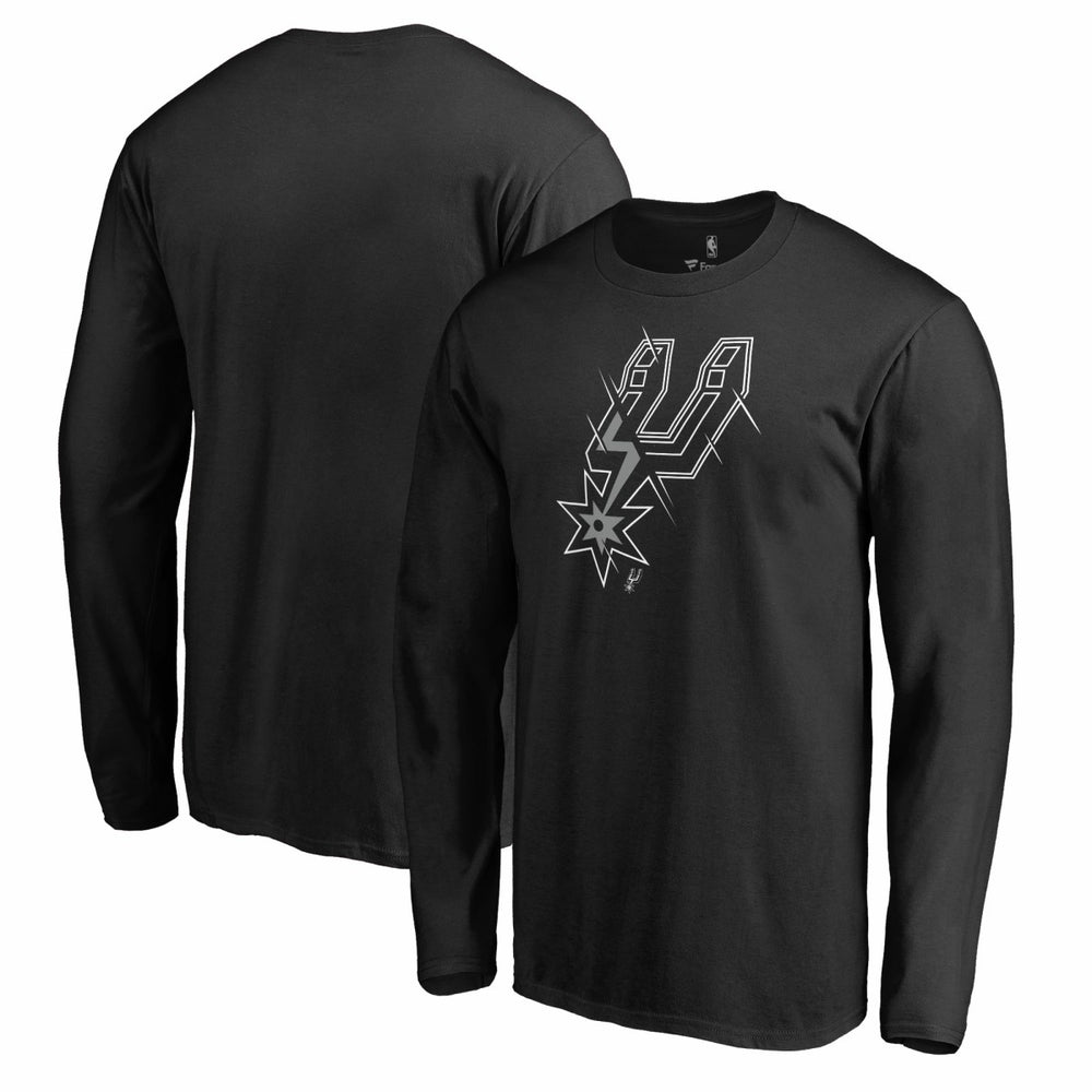 San Antonio Spurs X-Ray Long Sleeve T-Shirt Black