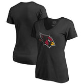 Arizona Cardinals Women's X-Ray Slim Fit V-Neck T-Shirt - Black - NFL