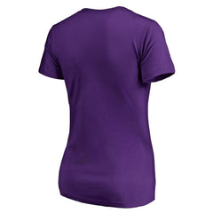 Minnesota Vikings Women's X-Ray Slim Fit V-Neck T-Shirt - Purple - NFL